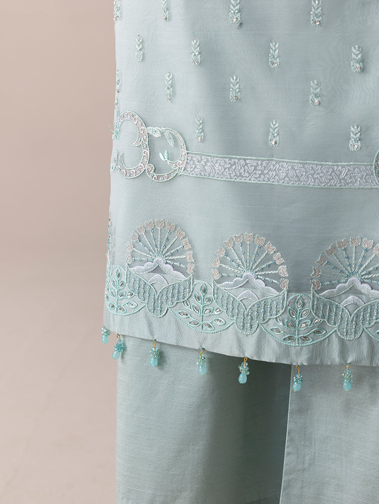 Aurapret-08 | 3 Piece Embroidered Organza Suit