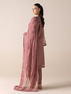Aurapret-09 | 3 Piece Embroidered Organza Suit