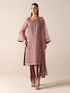 Aurapret-09 | 3 Piece Embroidered Organza Suit