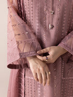 Aurapret-09 | 3 Piece Embroidered Organza Suit