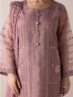 Aurapret-09 | 3 Piece Embroidered Organza Suit